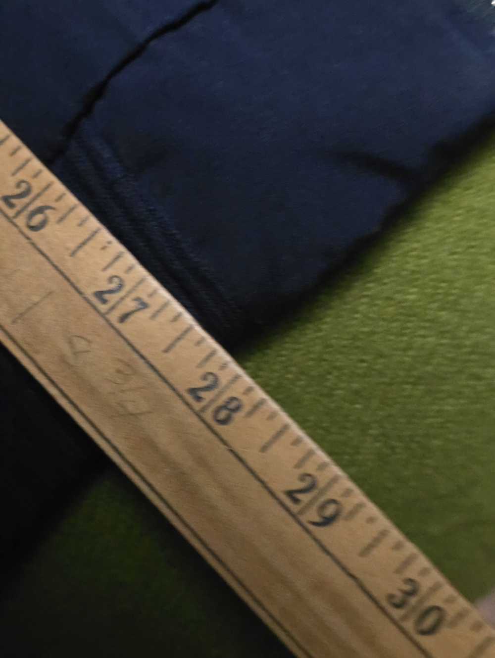 Vintage blue zip-up Harrington-style jacket with a red plaid lining - Picture 4 of 5